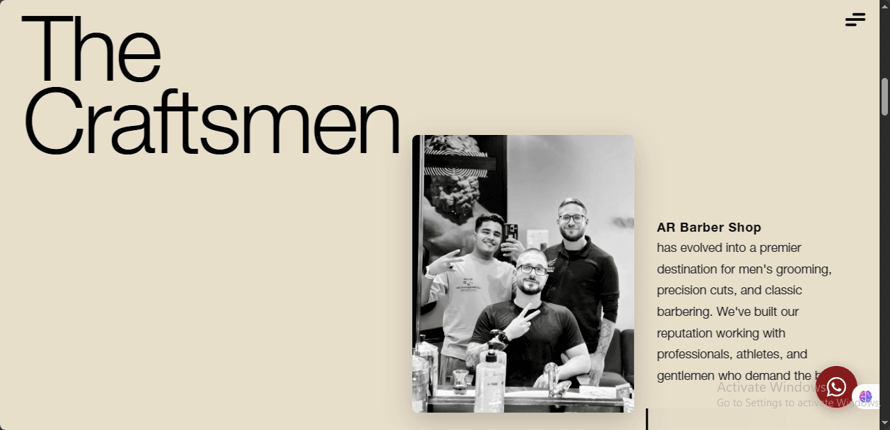 After: AR Barber Shop project