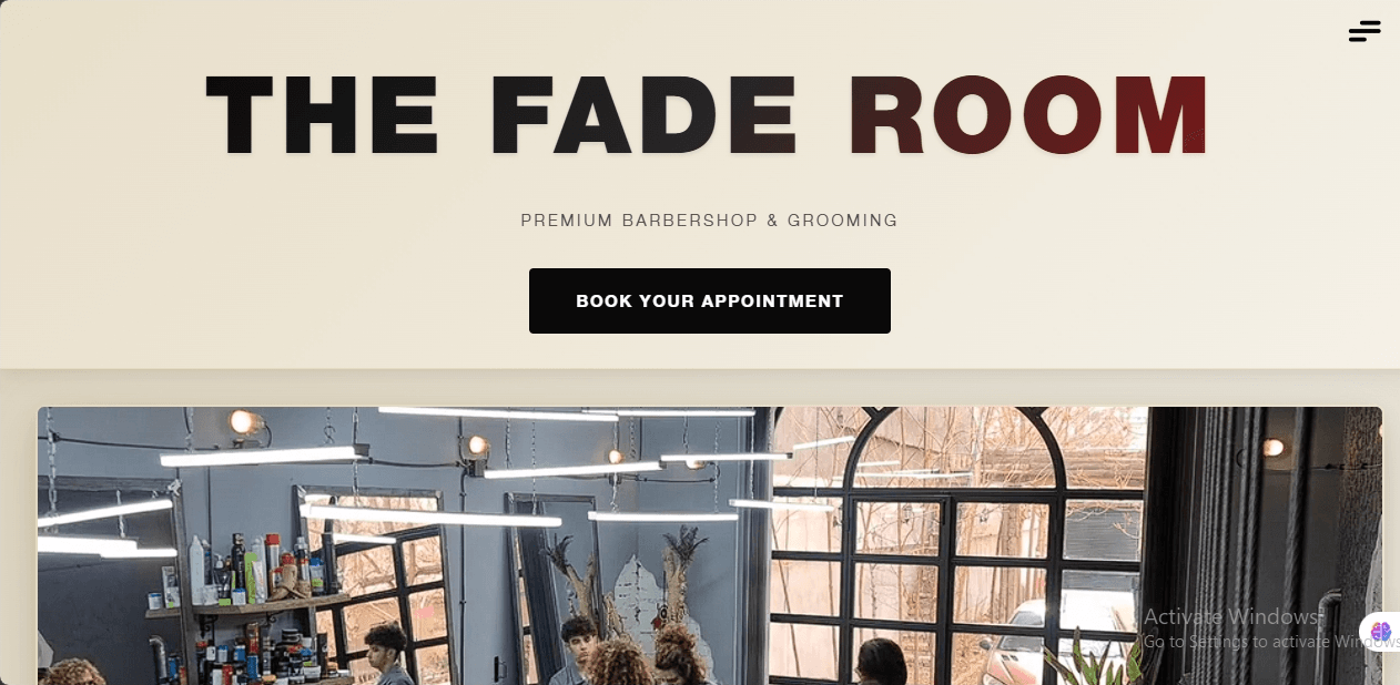 Before: THE FADE ROOM project